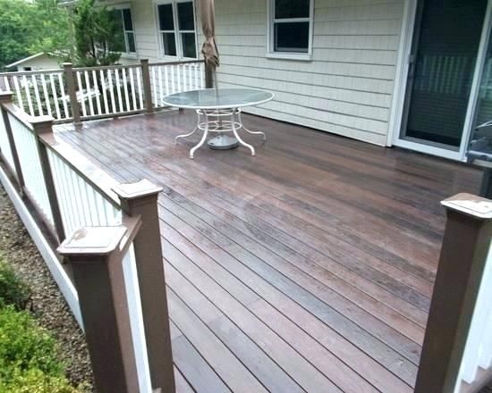 2 Tone Wooden Deck Two Tone Deck Copper Solar Lights Solid