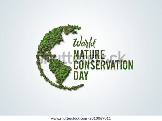 World Nature Conservation Day Concept Green Stock Illustration 2010069011