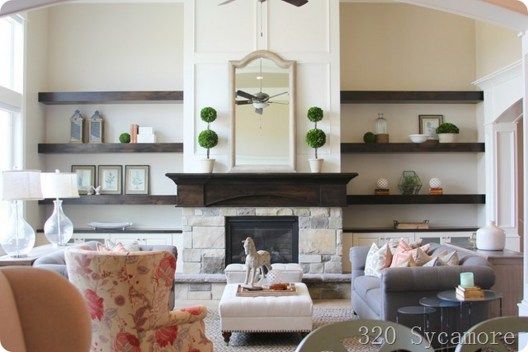Pin On Shelving And Built Ins - Floating Shelves Beside Fireplace Pin On Shelving And Built Ins - Floating Shelves Beside Fireplace
