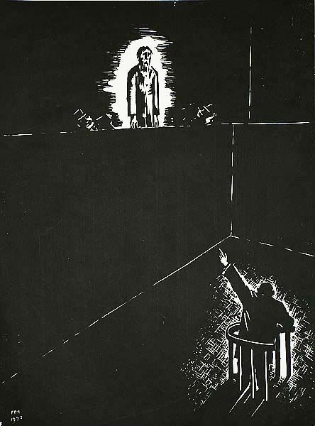 Ecce Homo - FRANS MASEREEL, woodcut, 1927