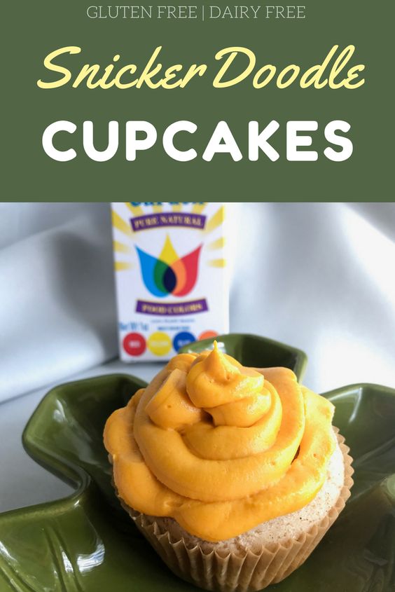 SnickerDoodle Cupcakes - Gluten Free + Dairy Free