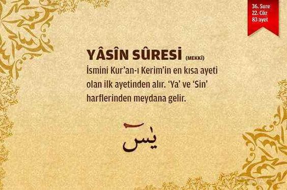 YASİN SURESİ - Türkçe Meali, Arapça Okunuşu, Dinle, Faziletleri 4 Yasin Suresi