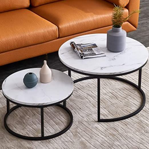 Coffee Table Nesting Side End Table Set Of 2 Living Room Furniture Mid Century Modern Decor Modern Coffee Table Sets Nesting Coffee Tables Coffee Table Setting