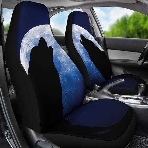 Wolf Howling At A Full Moon Universal Fit Car And Suv Seat Cover Set Seatcover Automotive Vehicle Elastic Front Cat Covers - Car Seat Covers Wolf Design Wolf Howling At A Full Moon Universal Fit Car And Suv Seat Cover Set Seatcover Automotive Vehicle Elastic Front Cat Covers - Car Seat Covers Wolf Design