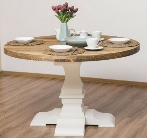 RUND ESSZIMMERTISCH ESSTISCH MAISON SHABBY CHIC ANTIK RUND ESSZIMMERTISCH ESSTISCH MAISON SHABBY CHIC ANTIK