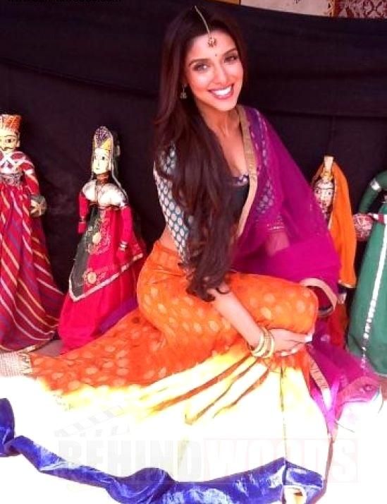 Asin gorgeous in colorful #Lehenga on the sets of \'Bol Bachchan\' at Jaipur, 2012 | PINKVILLA