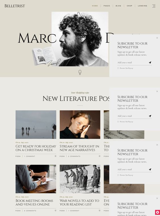 Belletrist - Blog Theme for Writers