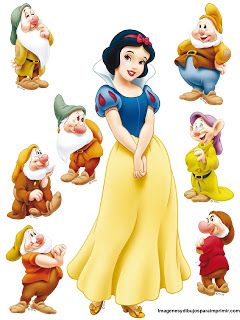 imprimir y recortar blancanieves