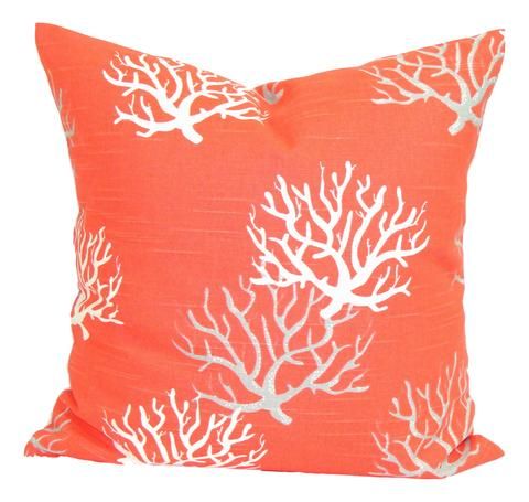Salmon & white coral en 2020 Pillow Case White Coral