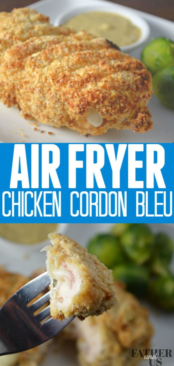 Air Fryer Chicken Cordon Bleu