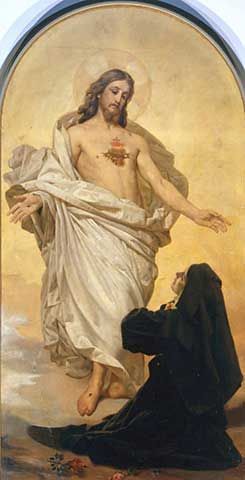 Sagrado Coração de Jesus Aparece a Santa Margarida Maria