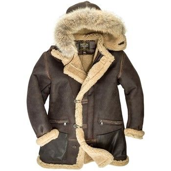 Cockpit USA B 7 Aleutian WWII Sheepskin Parka Brown USA Made Promotion Manteau Usa, Acheter des Manteau Usa produits et