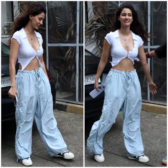 Disha Patani proves all things cool come in a crop top and cargo pants kind of a look; Yay or Nay?