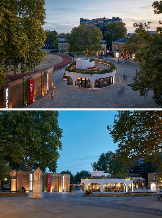 The Vardo Restaurant In London Has A Spiraling Design With A Rooftop Deck