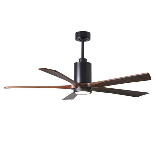 Matthews Fan Company Patricia 60 In Matte Black Led Indoor Outdoor Ceiling With Light Remote 5 Blade Com Matthews Fan Company Patricia 60 In, Industrial Ceiling Fan Commercial Outdoor Indoor 60 With Remote Control Black