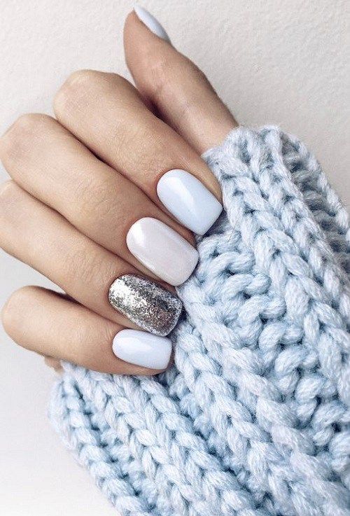 33 Of white nail ideas for winter 2018 2019