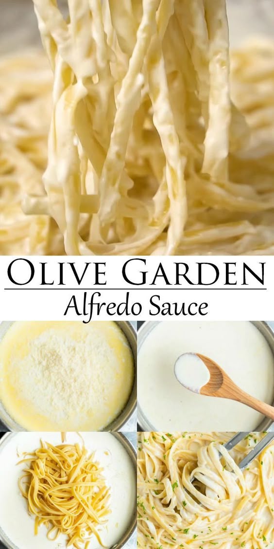 This easy Alfredo Sauce recipe from Olive Garden is a 20 minute meal that goes with any kind of pasta! #pantrymeals #itlianrecipes #pastadinner