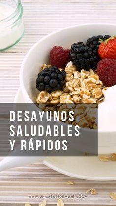 Menú Saludable Desayunos Deliciosos Y Rápidos Desayunos Saludables Food And Drink Eat Food