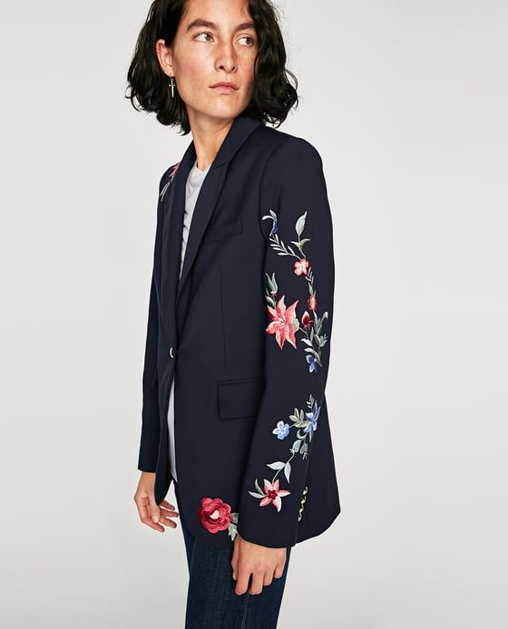 ZARA MULHER BLAZER BORDADO | Ropa bordada, Chaquetas ZARA MULHER BLAZER BORDADO | Ropa bordada, Chaquetas