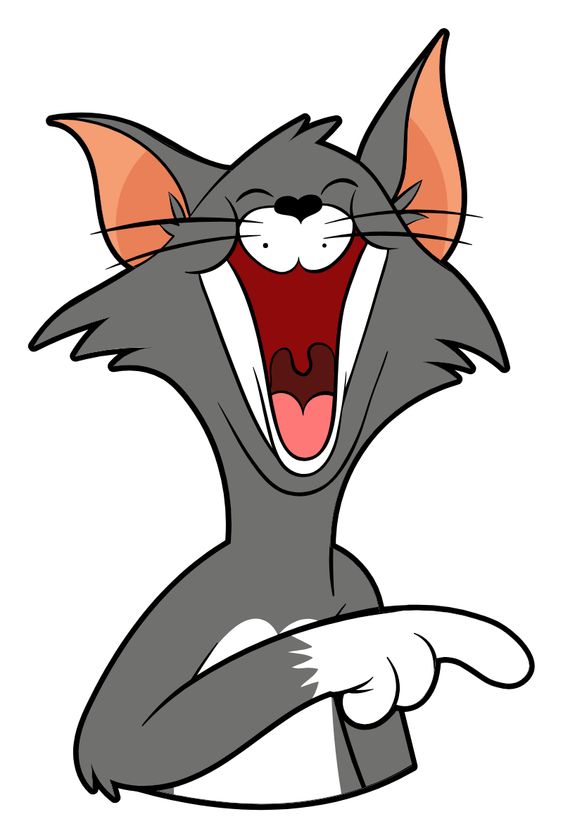 Tom and Jerry Laughing Tom Sticker