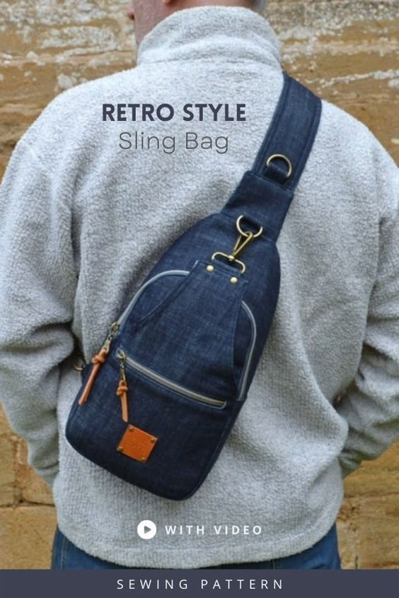 Retro Style Sling Bag sewing pattern (with video) - Sew Modern Bags