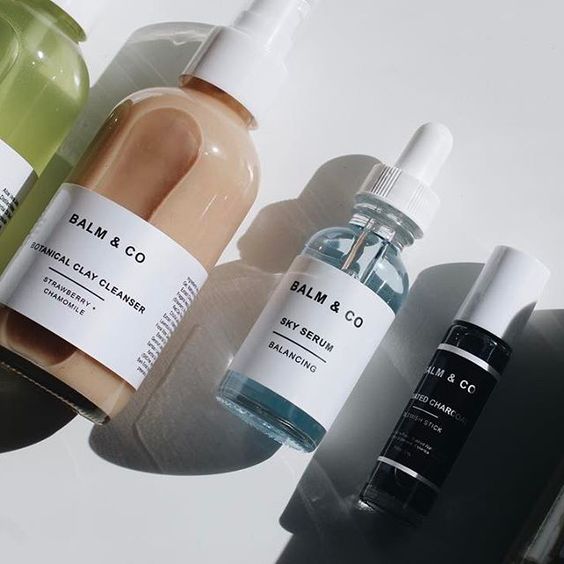 skincare packaging label design