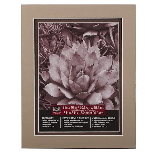 8 X 10 Raised Double Mat By Studio Décor 6 Opening 8 X 10 Raised Double Mat By Studio
