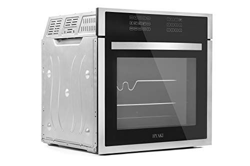 HYAKI 24 Black Tempered Glass LED Digital Touch Controls 12 Cooking Style W//Rotisserie Function Electric Built-In Single Wall Oven HYK-24WOX01