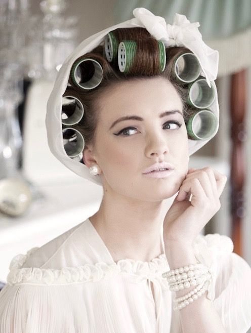 Foulard Sur Mise En Plis Haircurler Lockenwickler Frisuren