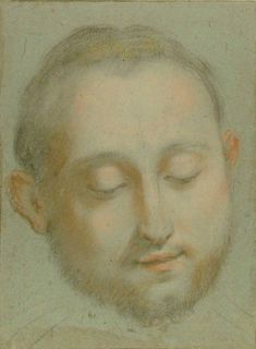 Federico Barocci (c.1535 - 1612) Study of a Man's Head, Collections: Western Art Drawings Collection: Browse - Ashmolean Museum