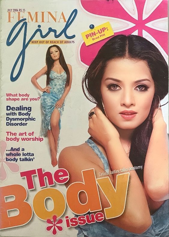 CELINA JAITLY ON COVER OF โFEMINAโ GIRL MAGAZINE