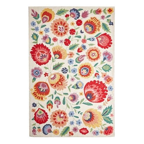 Neutral Ikat Rug 6x9 Clearance Pier One 280 Wool Rugs Area Rugs Classic Rugs