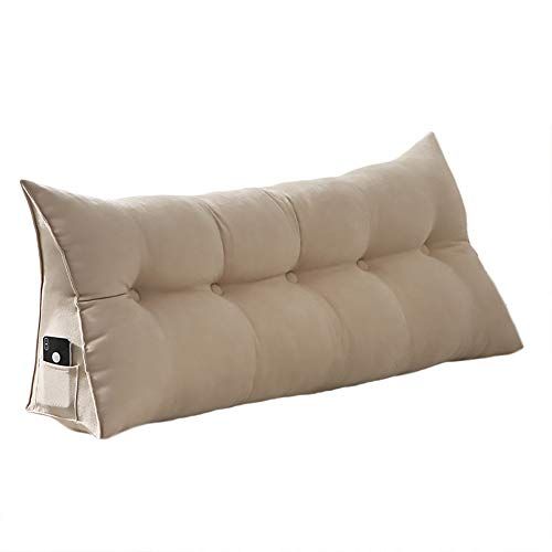 VERCART 100 Polyester Sofa Bed Large VERCART Backrest Wedge Reading Pillow