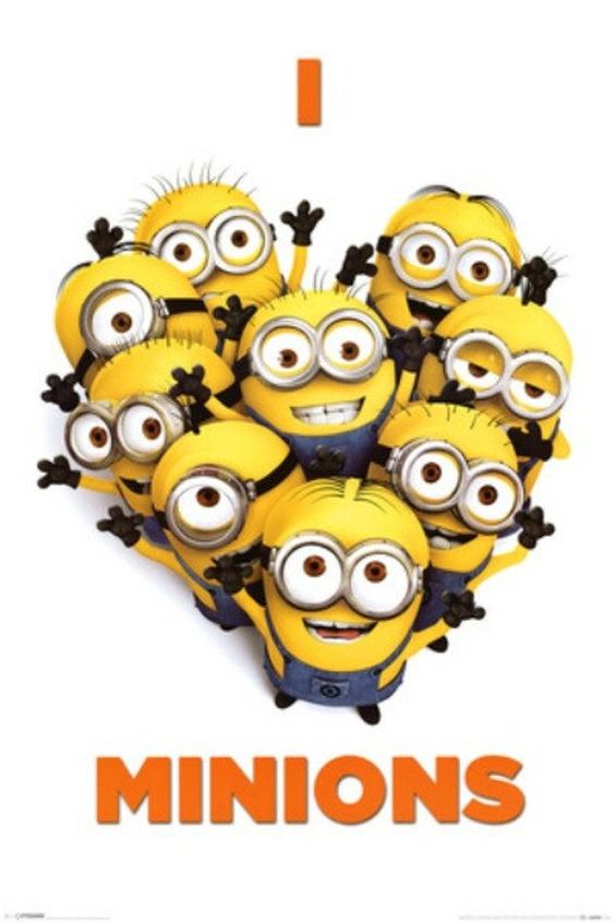 I Love Minions - Cross stitch pattern pdf format