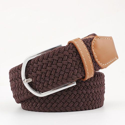 Canvas Belts For Women Casual Belts With Plastic Buckle Plain Long Belts Fashion