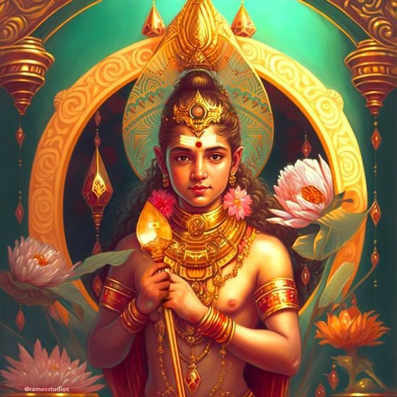 Rames Harikrishnasamy on Instagram: "#conceptart: God of War - Lord Murugan in a form of a young teenager ☺️✨💛 Presenting exclusive new series of artwork featuring Lord Murugan. Counting down till Thaipusam, 33 MORE DAYS! ☺️🙏🏽. #tamilkadavul #murugaa #batucaves #thaipusam #murugan #lordmurugan #muruganthunai #muruga #lordmuruga #vetrivel #ommuruga #tamilkadavulmurugan #palani #kavadi #batucaves #murugasaranam #velvelvetrivel #hindu #ramesstudios #digitalart"