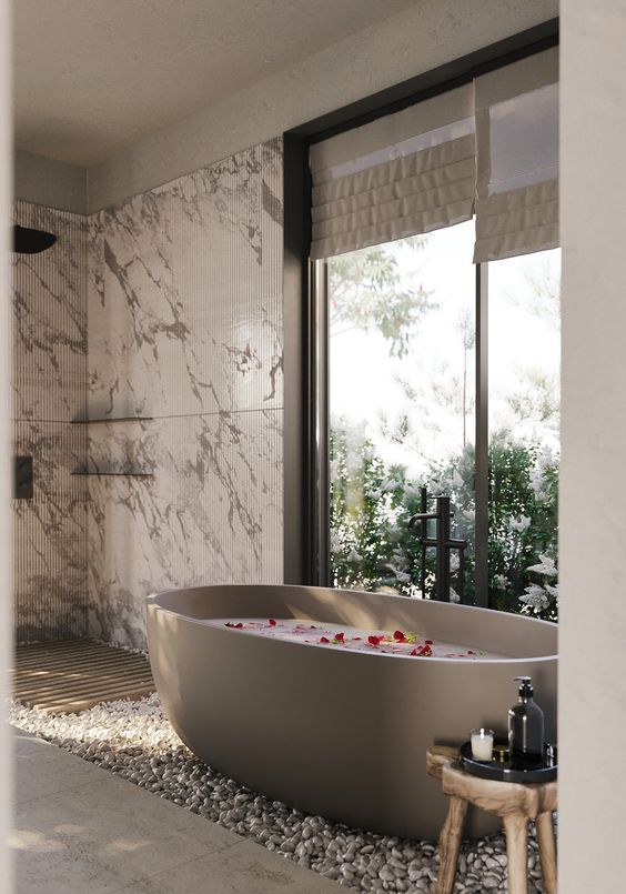 Marble bathtub deals