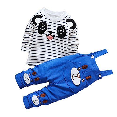 Salopette Ensemble de v/êtements LMMVP Enfant en Bas /âge b/éb/é Gar/çons Filles Dessus dimpression de Panda
