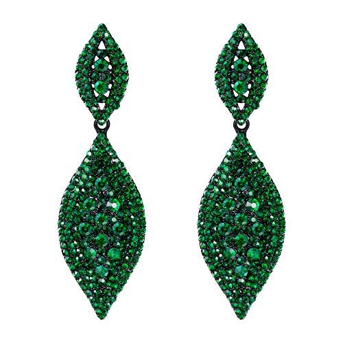 Vintage Argent Coloré Cristal Paon Dangle//pendants d/'oreilles pour femmes