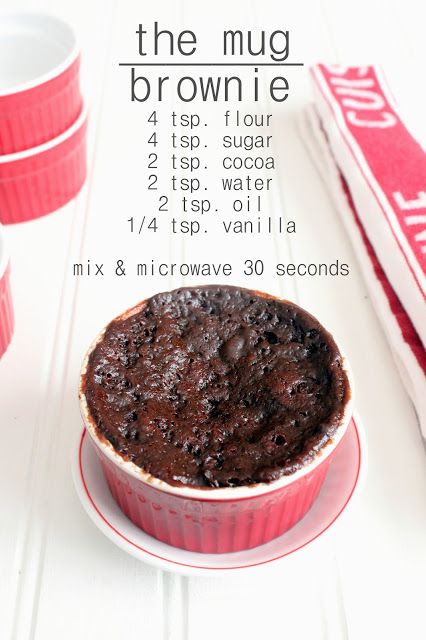 the BEST mug brownie recipe!