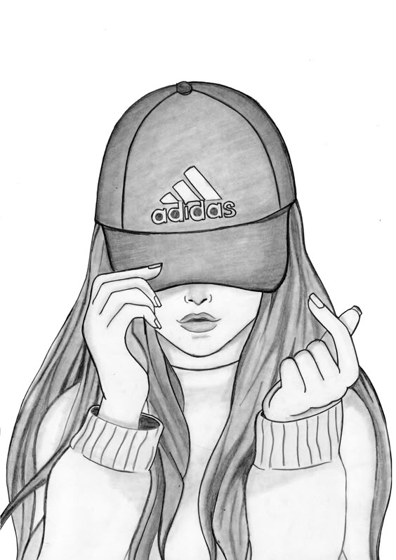 How To Draw a Girl With Cap