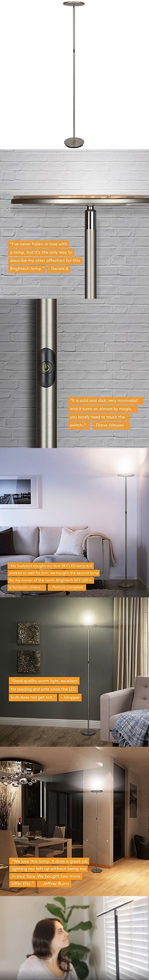 Brightech Sky Led Torchiere Super Bright Floor Lamp Tall Standing Modern Pole Light For Living Rooms Offices Dimmable Uplight Reading Books In Your Be Lamps Brightech Sky Led Torchiere Super, Brightech Sky Best Led Torchiere Floor Lamp