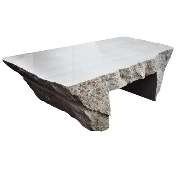 Jaw-dropping Delaware bluestone coffee table by Max Lamb. See how it was made: maxlamb.org