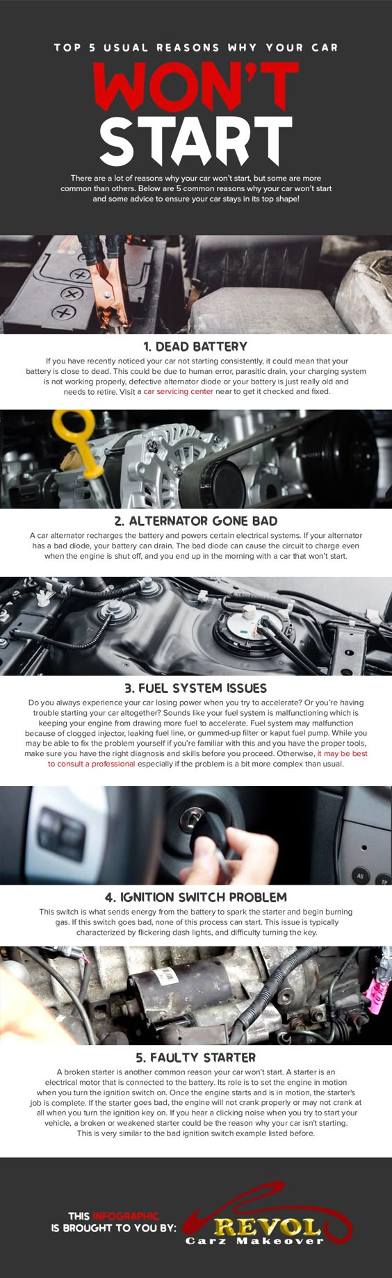 Top 5 Usual Reasons Why Your Car Won’t Start