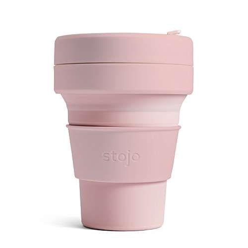 Stojo Biggie Collapsible Travel Cup, 470ml, Grey Stojo Biggie Collapsible Travel Cup, 470ml, Grey