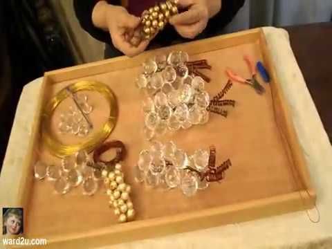 ناهد عبود و طريقة عمل عنقود عنب حبات كرستال Https Www Ward2u Com Showthread Php T 24972 Crafts Projects To Try Handicraft