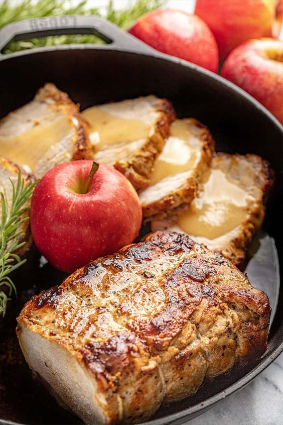 Apple Glazed Roasted Pork Loin