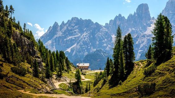 Landscape desktop wallpaper laptop computer screen background 4k full HD mountain path nature image