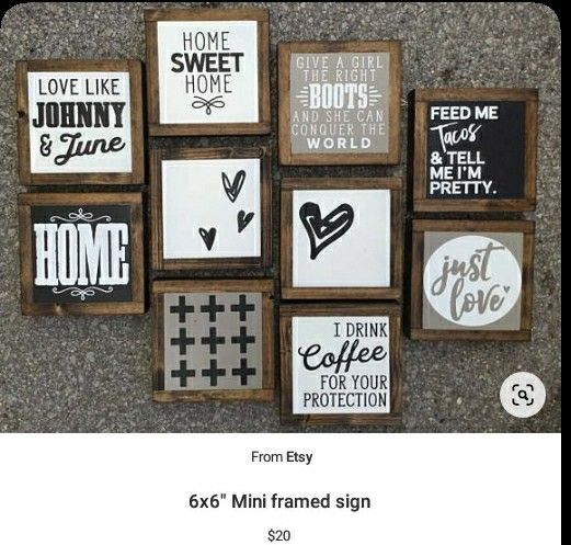 Small Square Sign