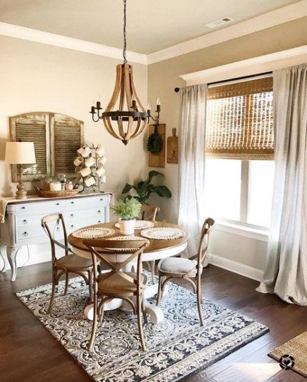 35 Ideas Farmhouse Dining Curtains Window Treatments French Country Dining Room Country Dining Rooms Dining Room Small
